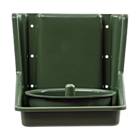 Nyalósó tartó, kerek betéttel, sötétzöld