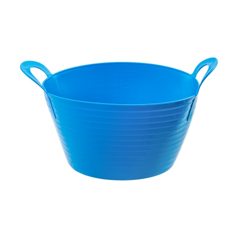 Rugalmas műanyag vödör, Flexbag, kék, 12 literes