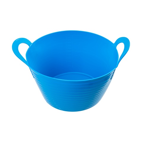 Rugalmas műanyag vödör, Flexbag, kék, 12 literes