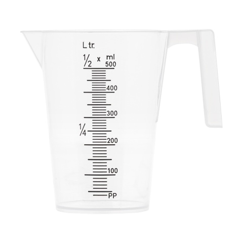 Mérőkanna, műanyag, 0,5 literes