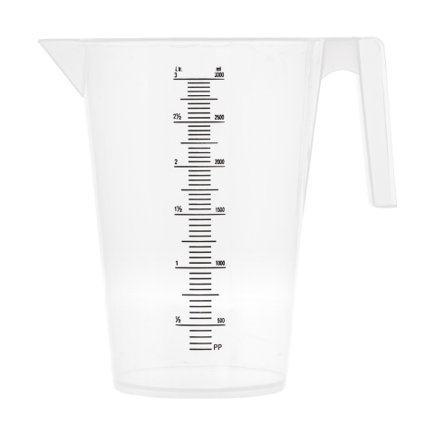 Mérőkanna, műanyag, 3 literes