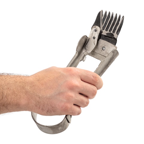 Kézi juhnyíró olló ritka fogazattal, alkalmi nyíráshoz, 25 cm