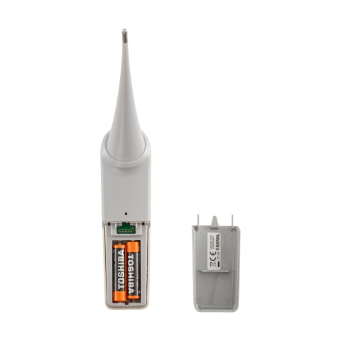 Ergonomikus kialakítású, könnyen használható digitális lázmérő, rektális használatra