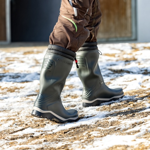 Dunlop Blizzard téli gumicsizma, olívazöld, 45