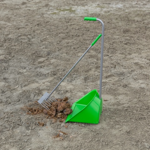 Mistboy trágyalapát gereblyével, zöld, 90 cm