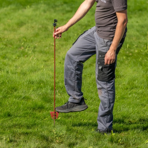 Fémoszlop villanypásztorhoz, Ø8 mm × 107 cm