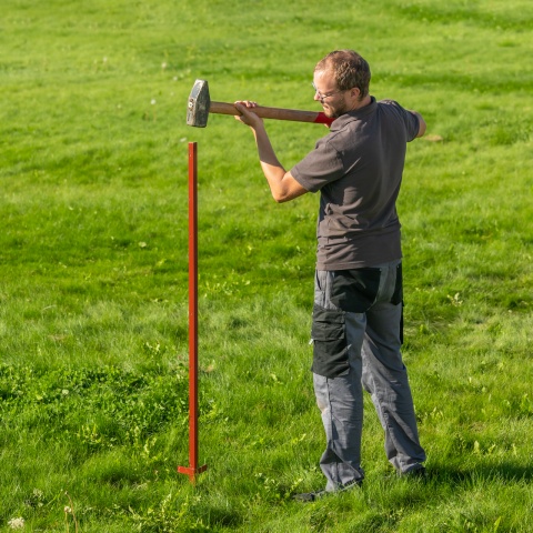 Szögacél fémoszlop, 25 × 25 mm, 150 cm, 10 db.