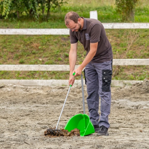 Mistboy trágyalapát gereblyével, zöld, 75 cm