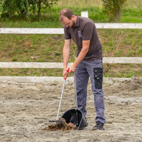 Mistboy trágyalapát gereblyével, fekete, 75 cm