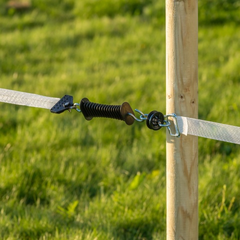 Kapuszett 40 mm-es villanypásztor szalaggal, Ako Flexigate, 7,5 m