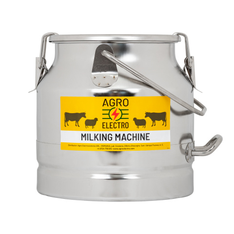 2116 - Inox tejhordó kondér, csatos fedéllel, 10 liter - 40690 Ft