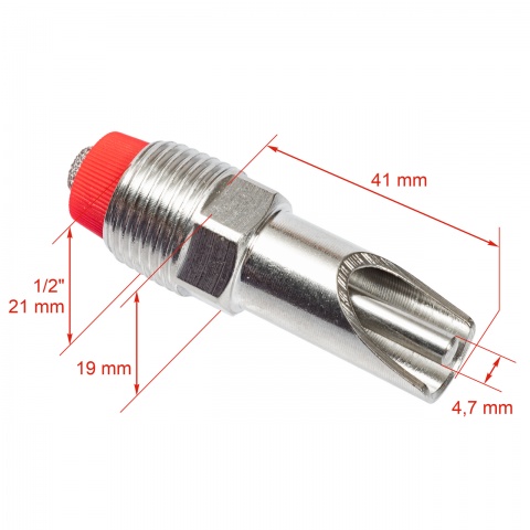 1/2 colos szopókás önitató malacoknak, 3/8 colos szopókával
