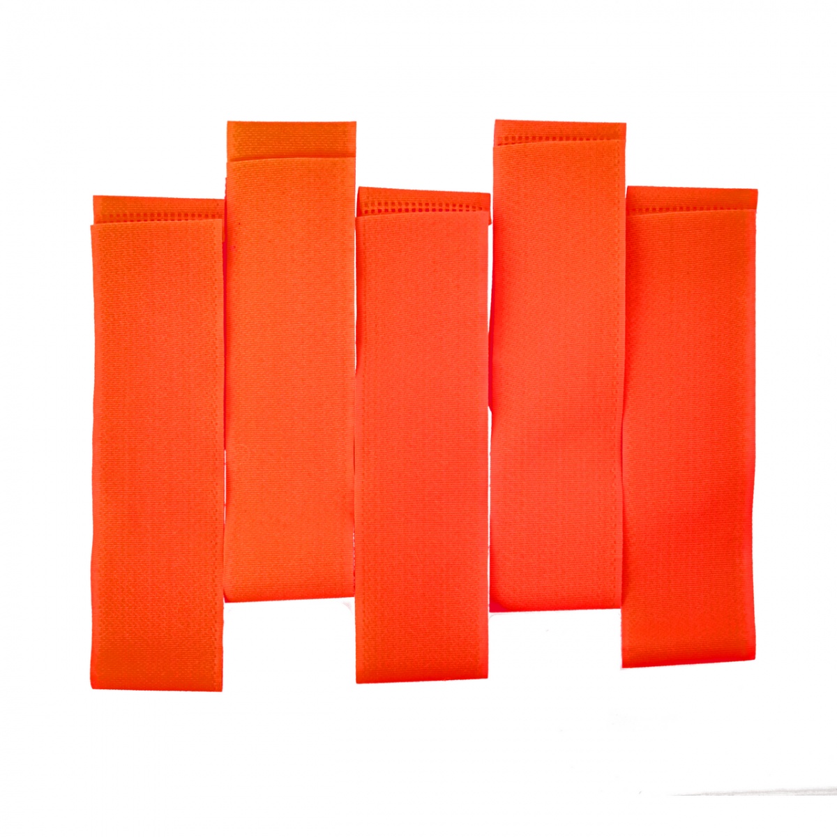 Tépőzáras bokaszalag szarvasmarháknak, narancs + fehér, 400 × 40 mm