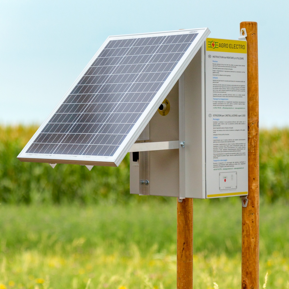 Kompakt DL 7200 villanypásztor készülék 50 W-os napelemes rendszerrel