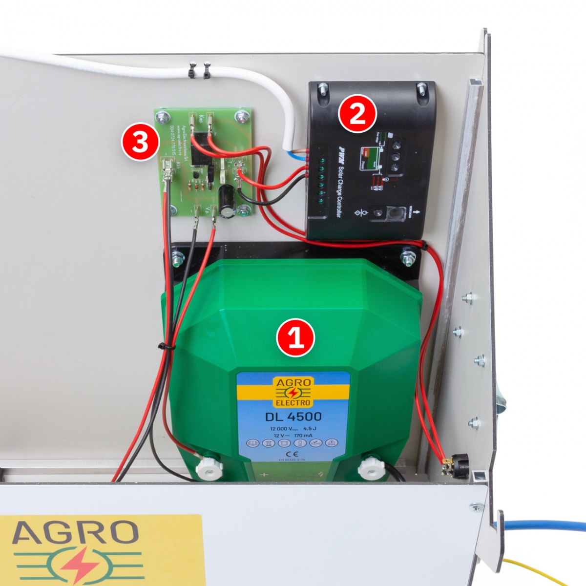 DL 4500 ECO-compact villanypásztor készülék, 30 W-os napelemes rendszerrel