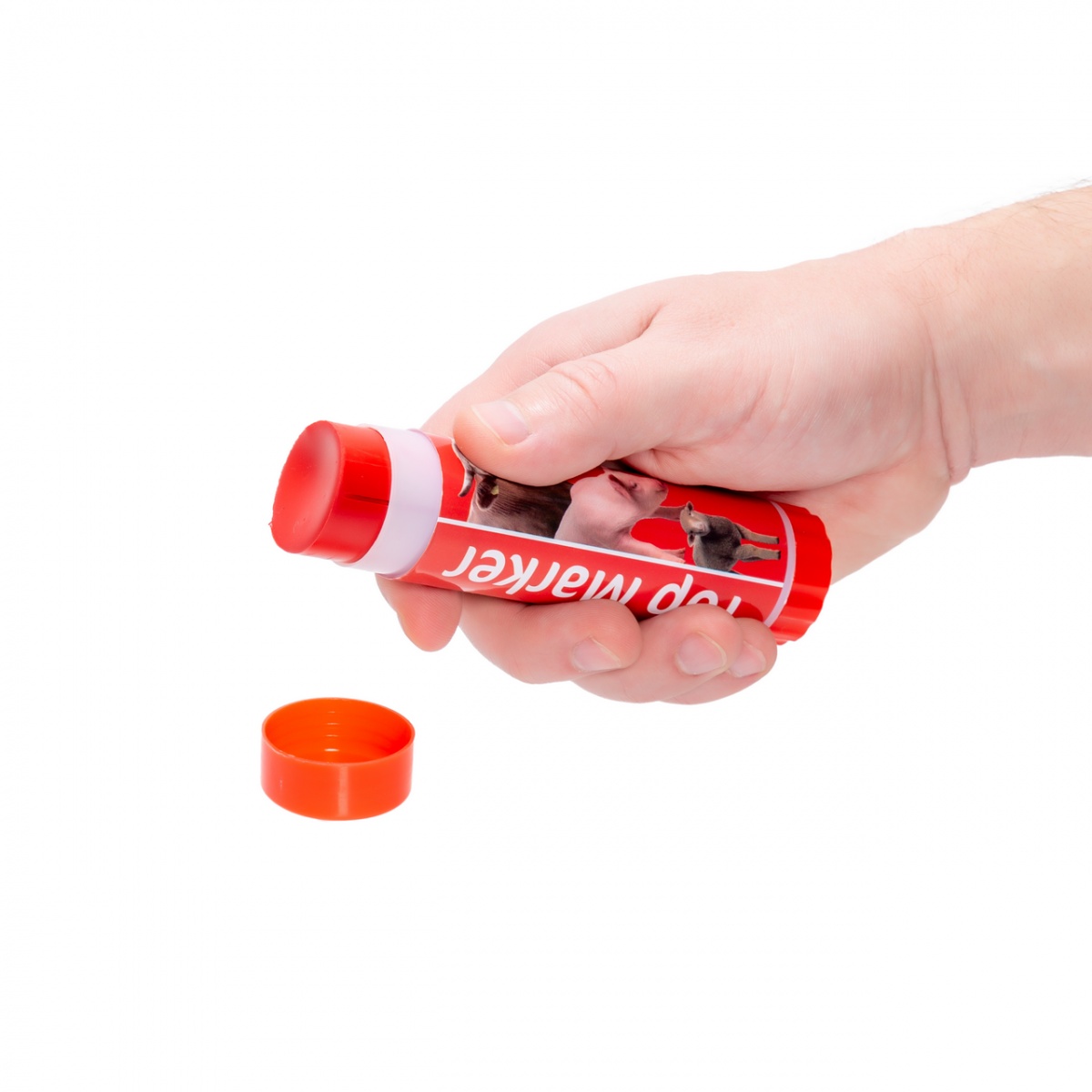 TopMarker ideiglenes állatjelölő zsírkréta, piros, 60 ml