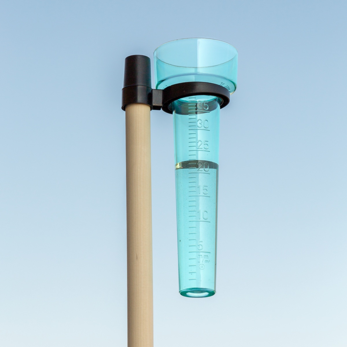 Esőmérő, pluviométer, 1 ml-es beosztással, 40 l/m²