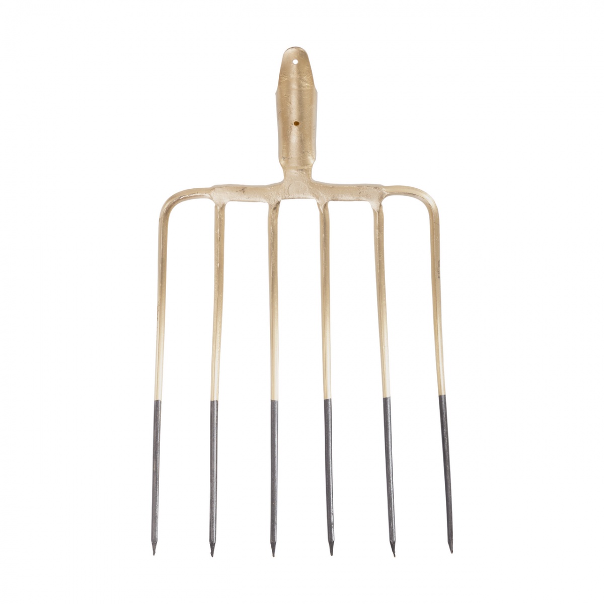 Silózó villa, 6 ágú, nyél nélkül, 29 × 35 cm
