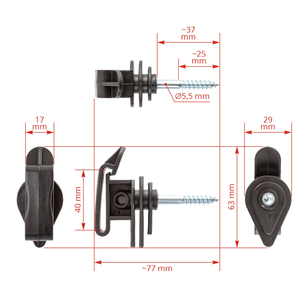 Szalagszigetelő, facsavaros, 25 db