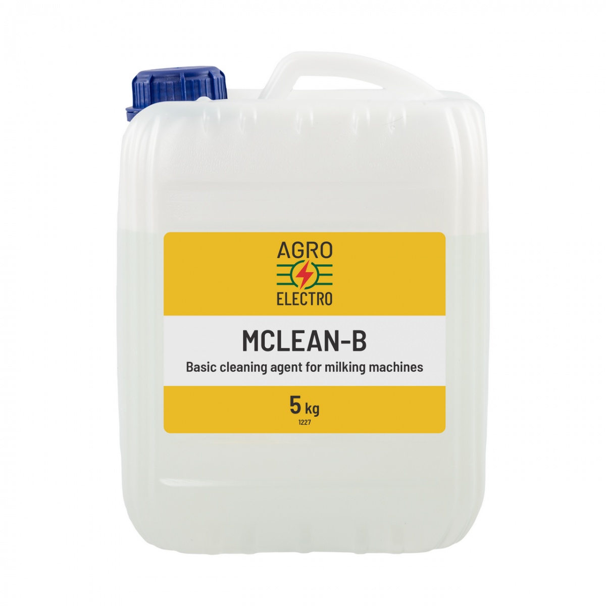 MCLEAN-B, lúgos mosószer fejőgépek tisztításához, 5 kg