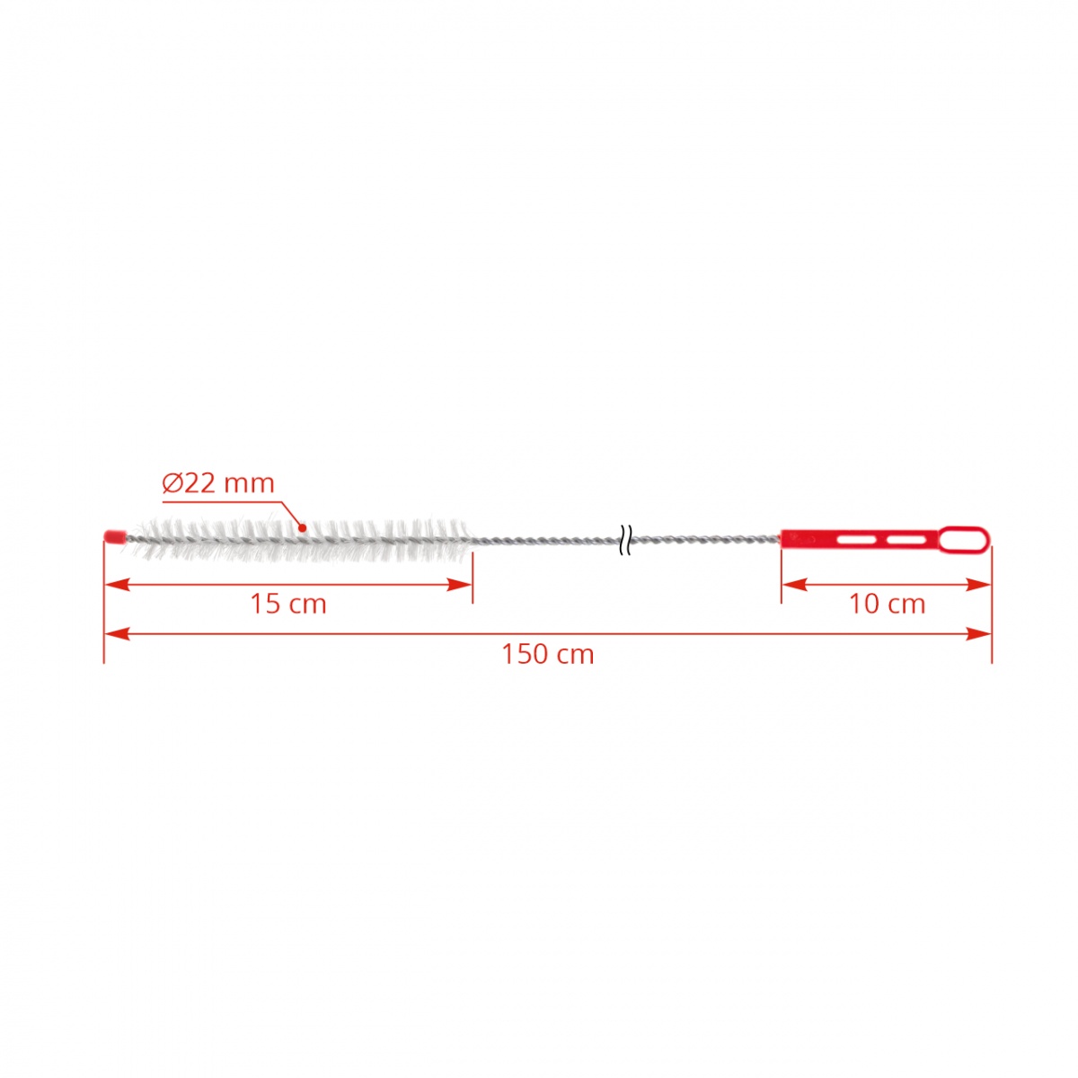 Tejtömlő tisztító kefe, 150 cm