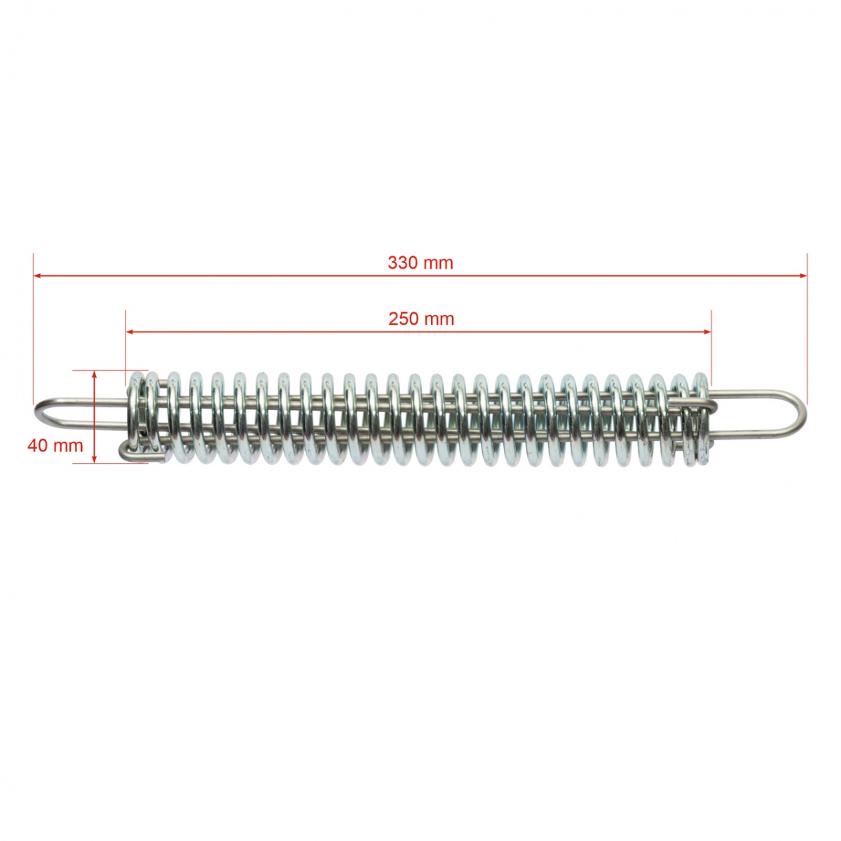Feszítő rugó 2,5 mm-es huzalnak