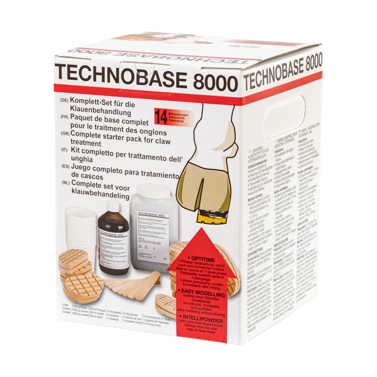 Patakezelő készlet 14 kezeléshez, Technobase 8000