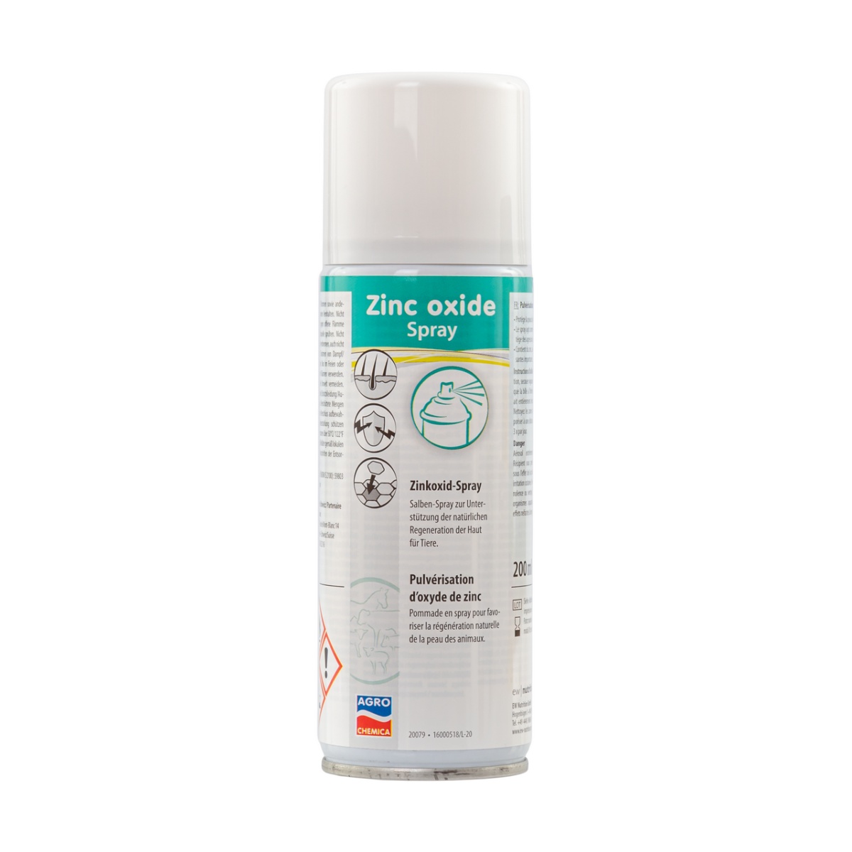 Cink-oxid spray az állati bőr természetes regenerálódásának elősegítésére, 200 ml
