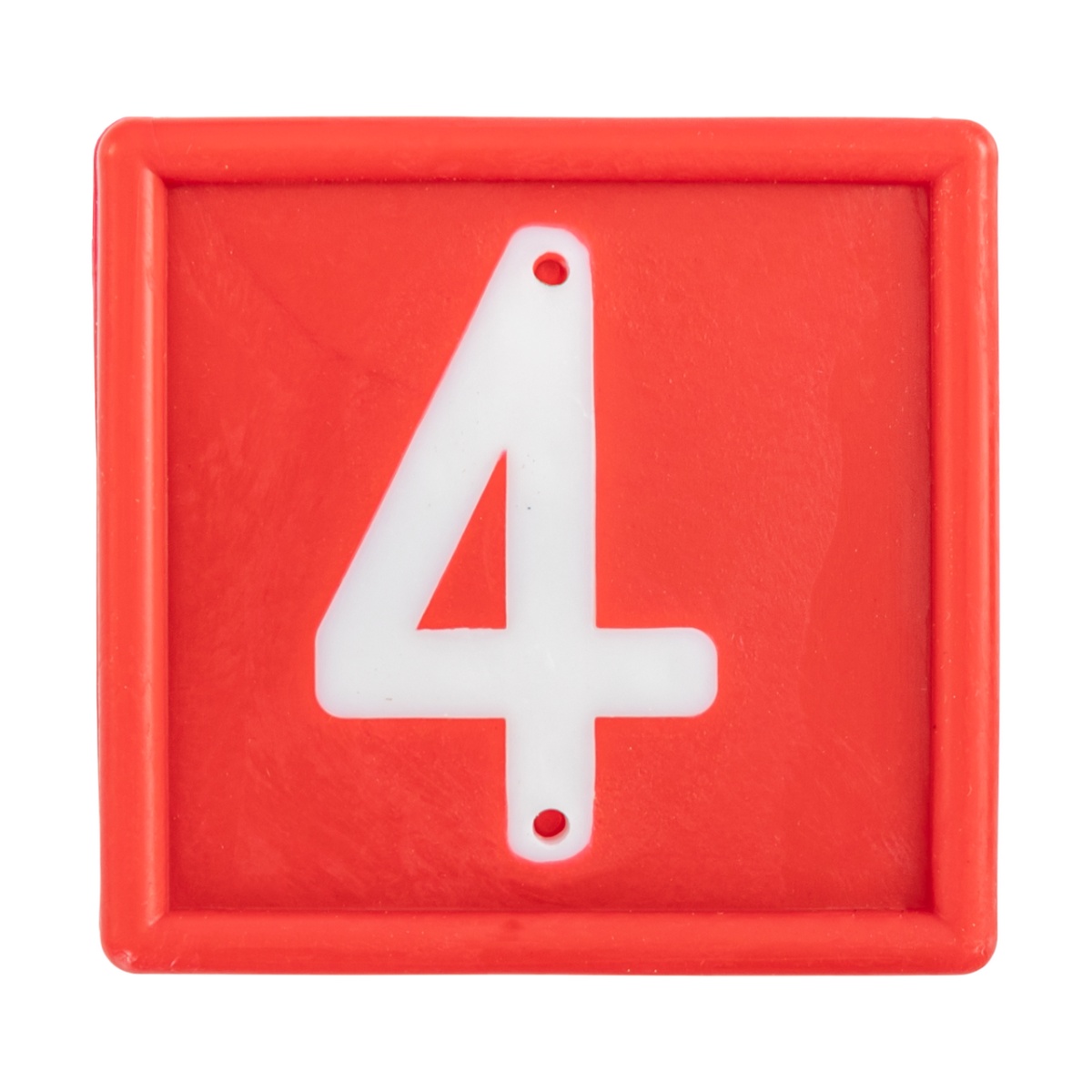 Állatjelölő számjegyek nyakpántra, 4-es szám, 10 db