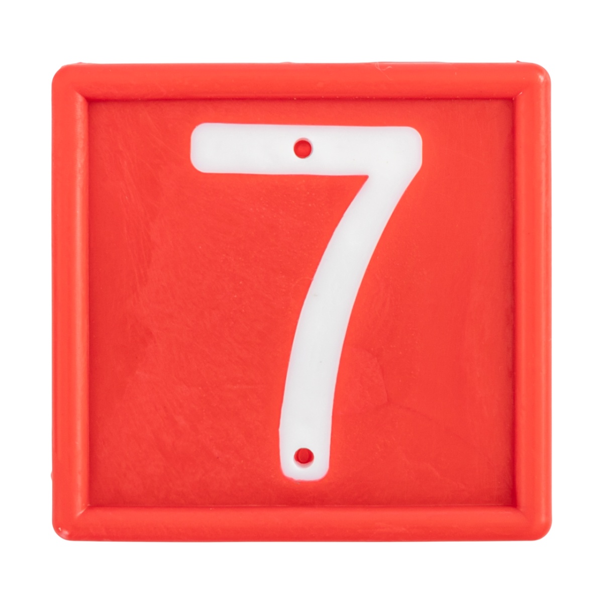 Állatjelölő számjegyek nyakpántra, 7-es szám, 10 db