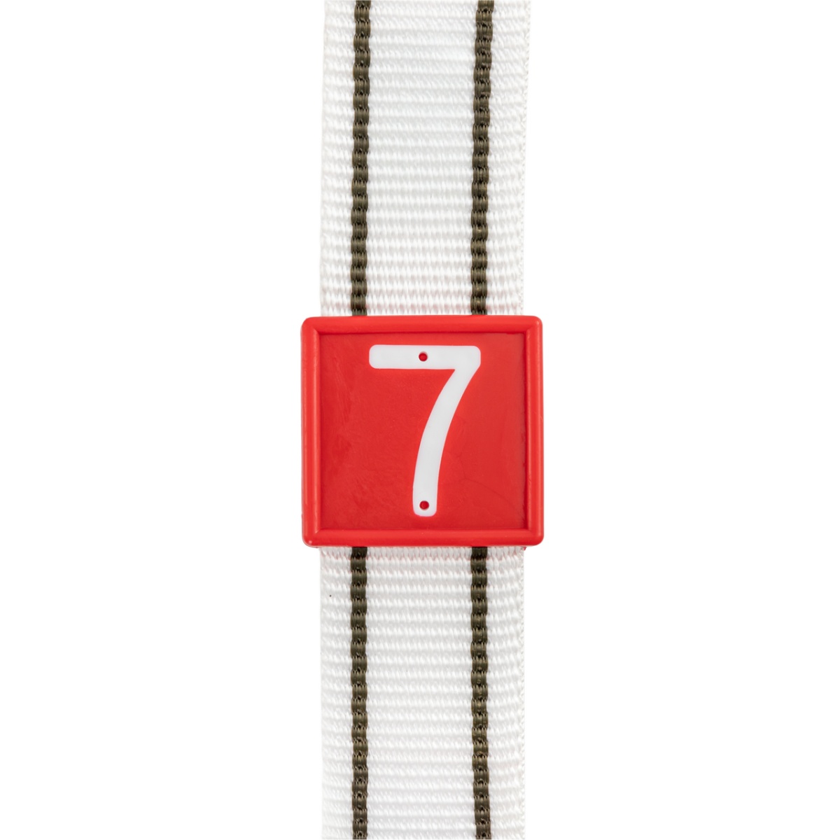 Állatjelölő számjegyek nyakpántra, 7-es szám, 10 db