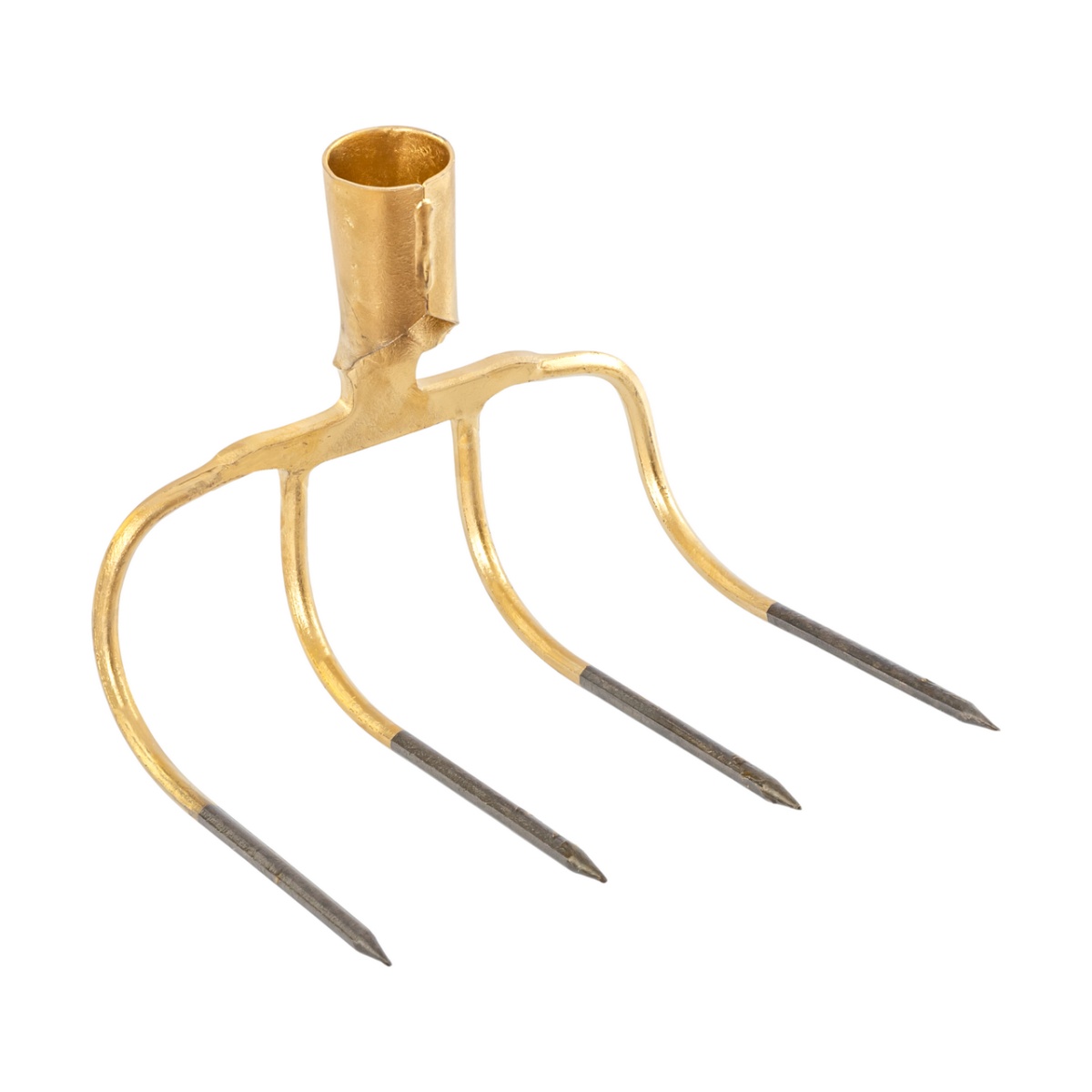 Négy ágú, 90 fokban hajlított trágyavilla, 22,5 × 20 cm