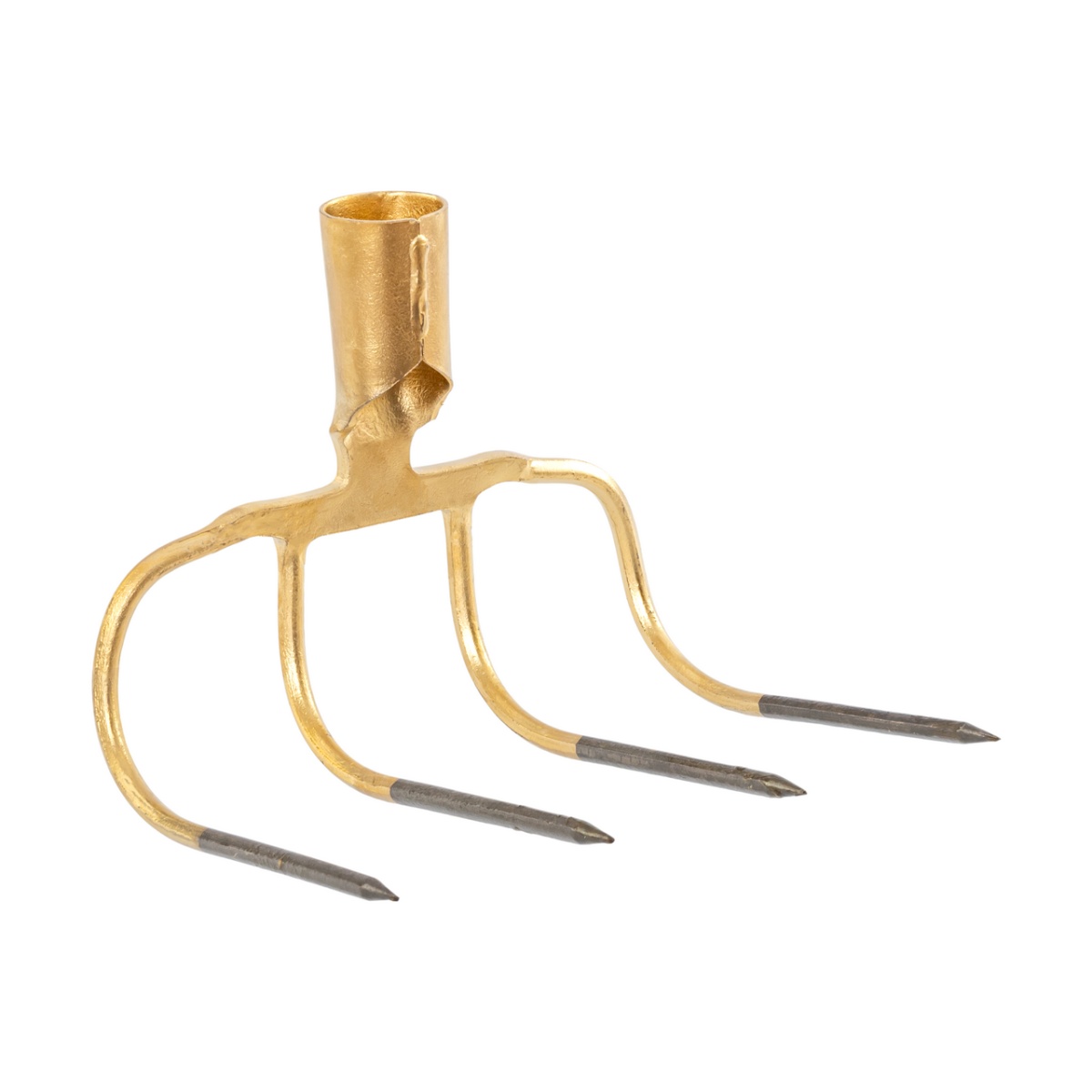 Négy ágú, 90 fokban hajlított trágyavilla, 22,5 × 20 cm