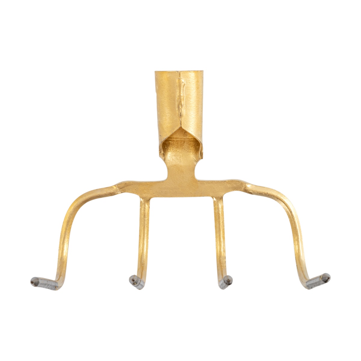 Négy ágú, 90 fokban hajlított trágyavilla, 22,5 × 20 cm