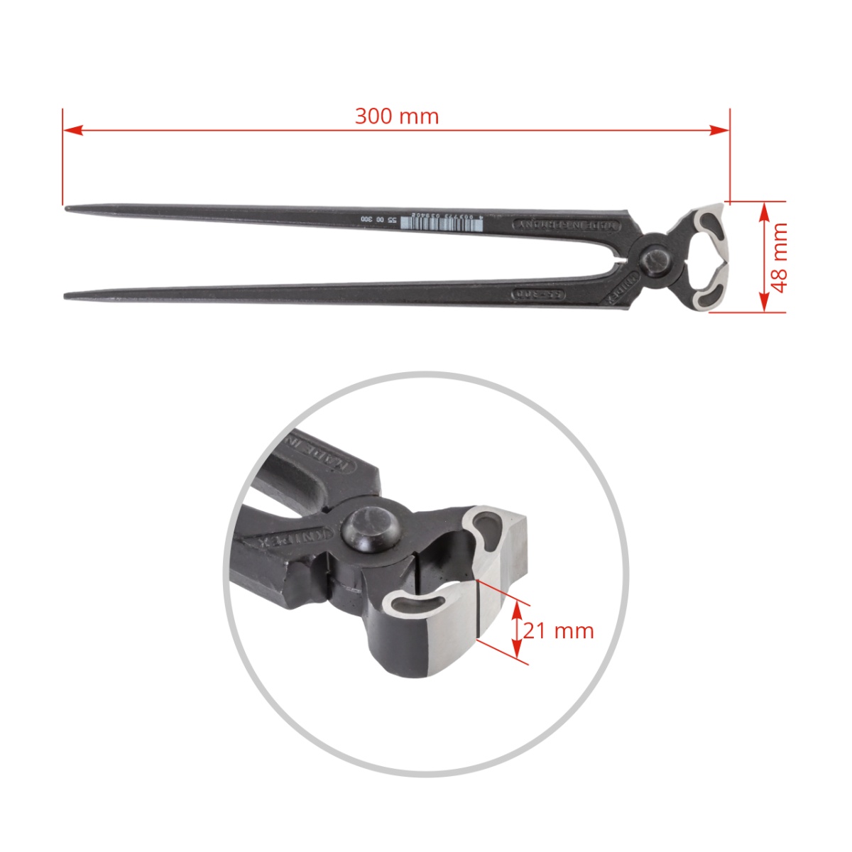 Patacsípő fogó, Knipex, 30 cm