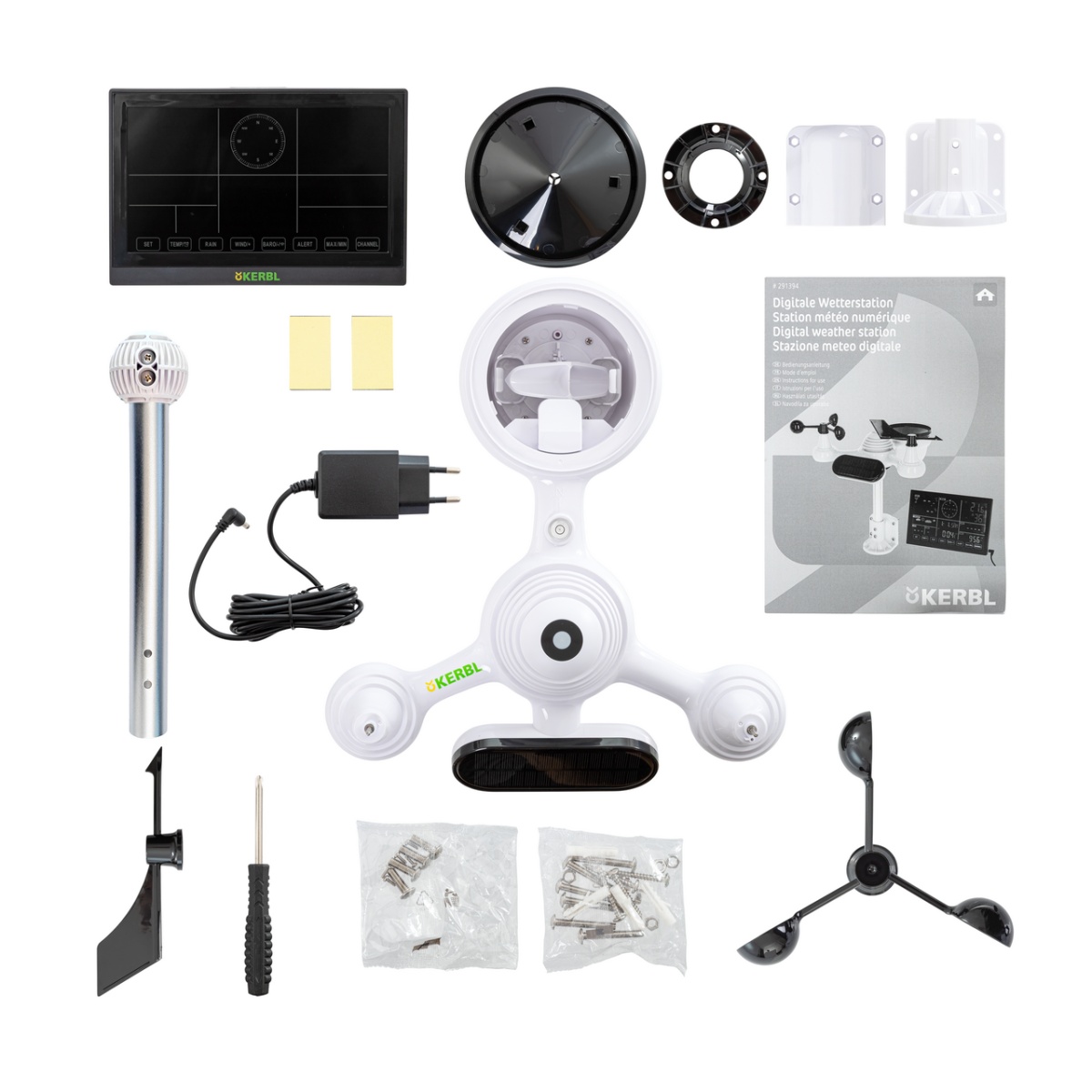 Digitális időjárás-állomás 7 az 1-ben, WiFi kapcsolattal és mobilalkalmazással