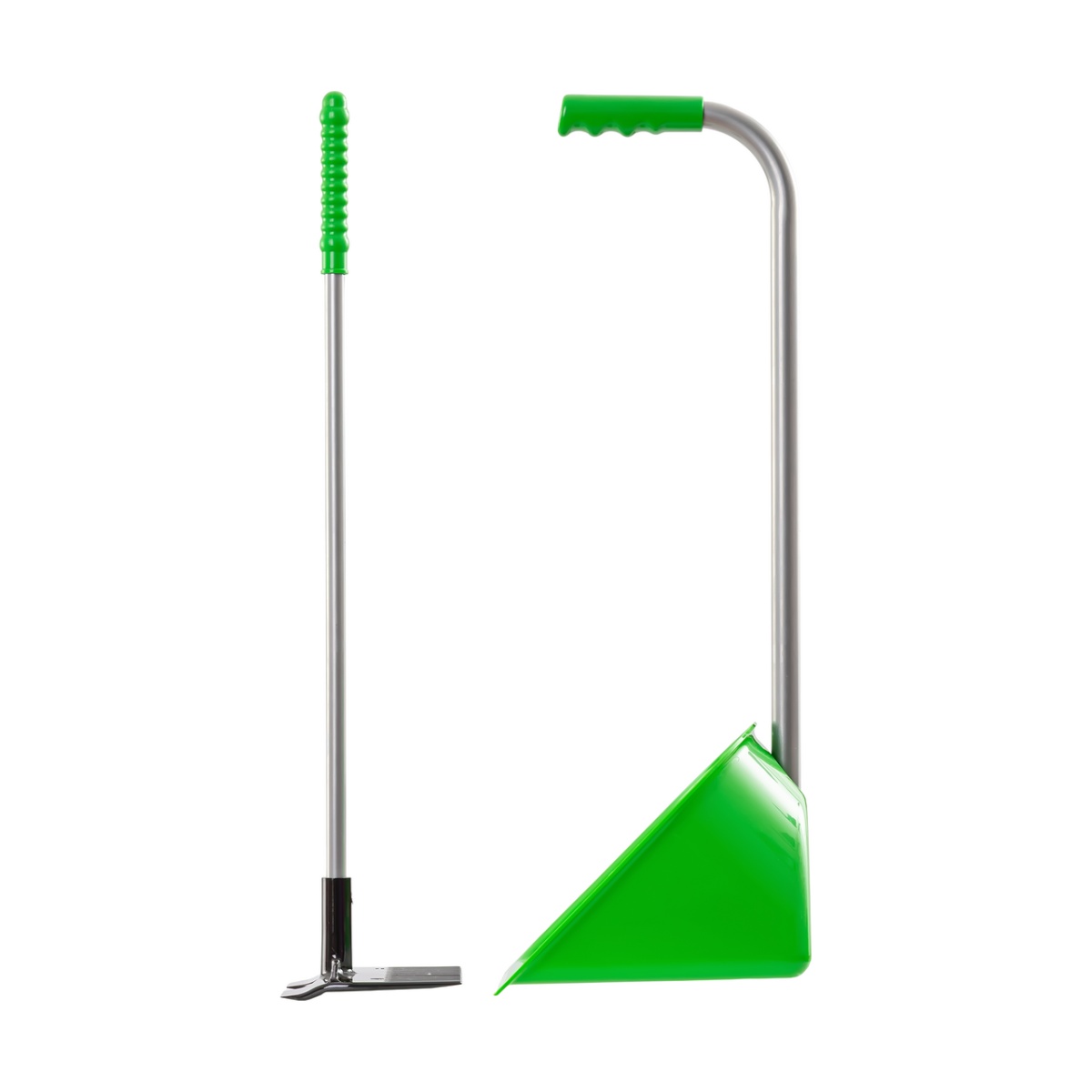 Mistboy Mini trágyalapát gereblyével, zöld, 60 cm