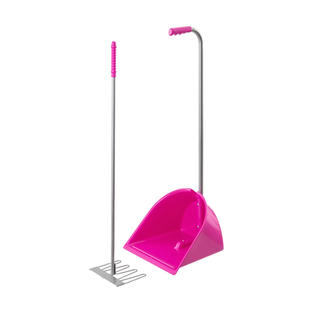 Mistboy trágyalapát gereblyével, rózsaszín, 90 cm