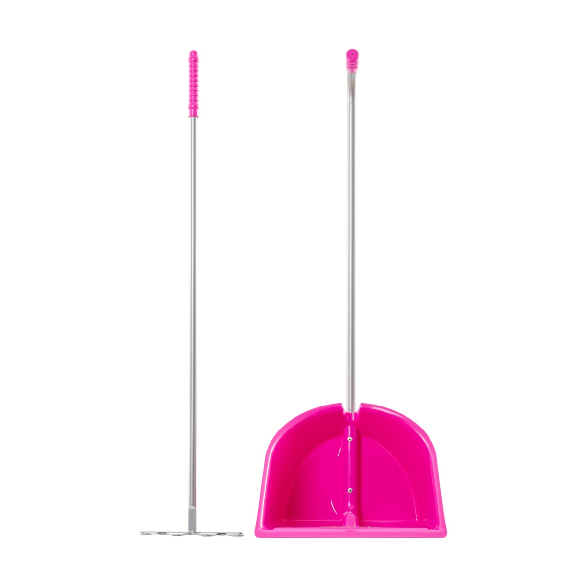 Mistboy trágyalapát gereblyével, rózsaszín, 90 cm