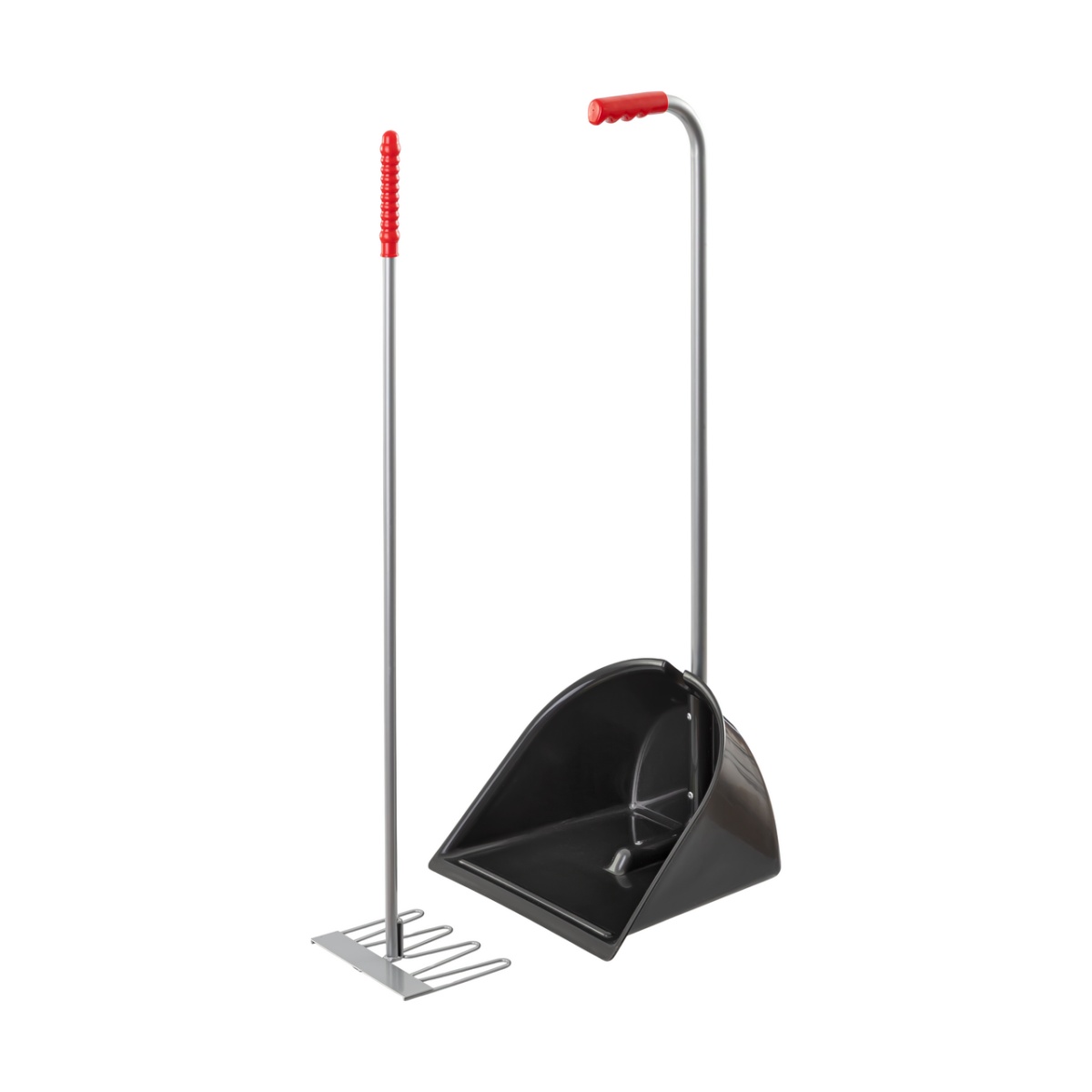Mistboy trágyalapát gereblyével, fekete, 90 cm