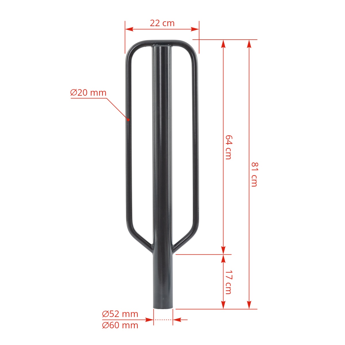 Csőkalapács T-post oszlopoknak