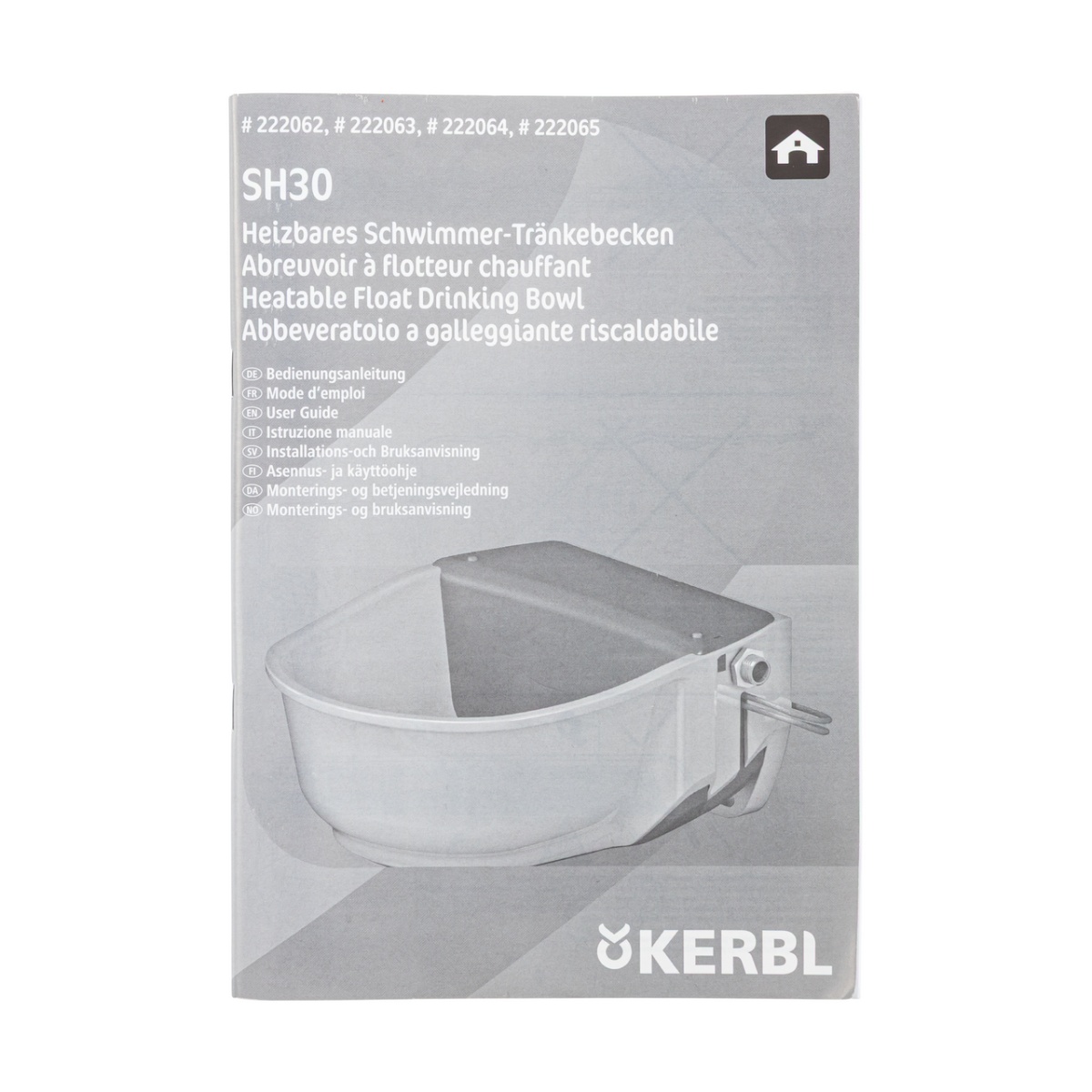 Fagyálló itató úszószeleppel és fűtőkábellel, 5 literes