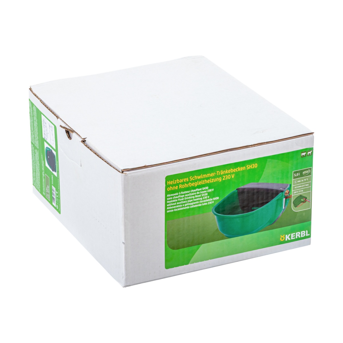 Fagyálló itató úszószeleppel és fűtőkábellel, 5 literes