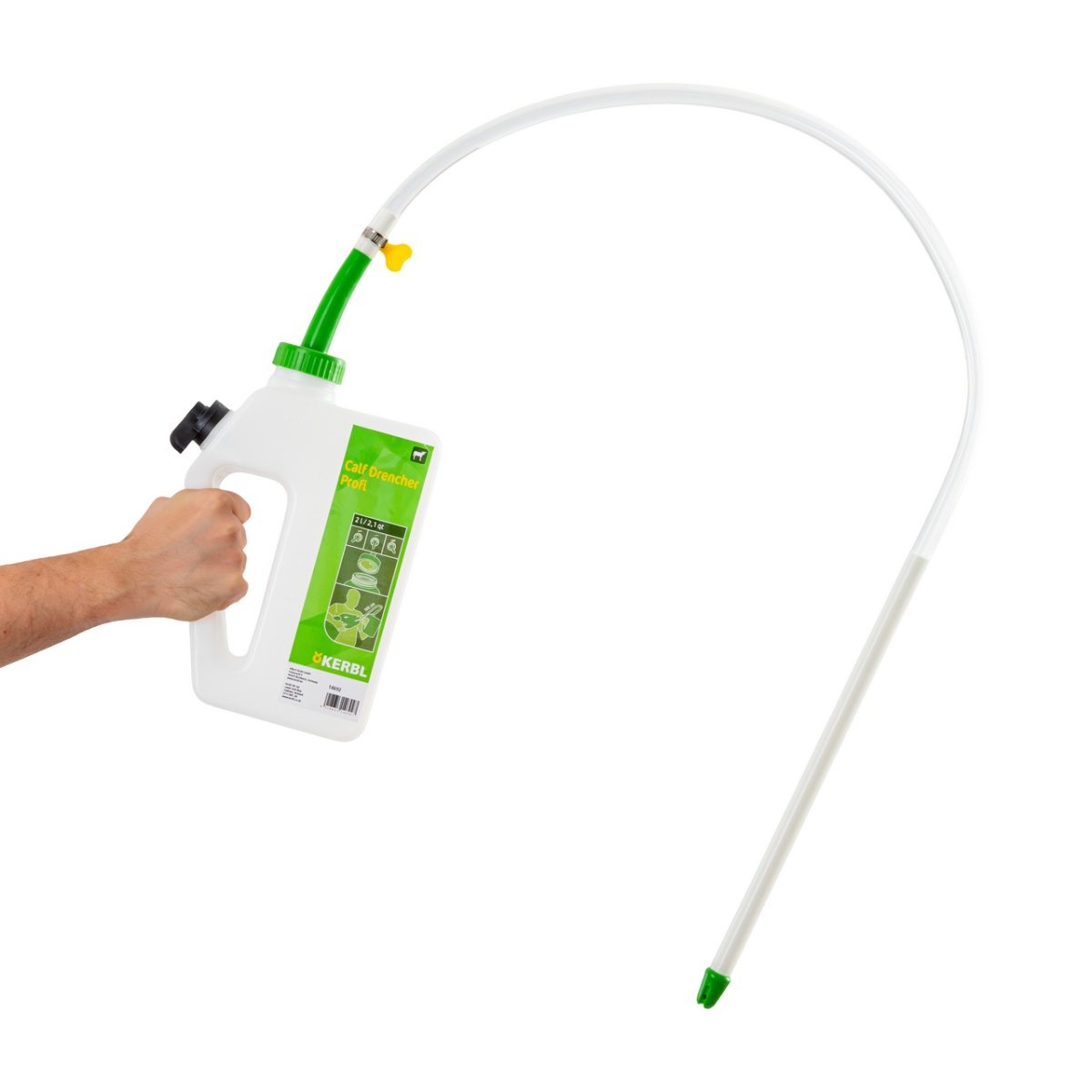 Folyadékadagoló palack borjaknak, szondával, 2 literes