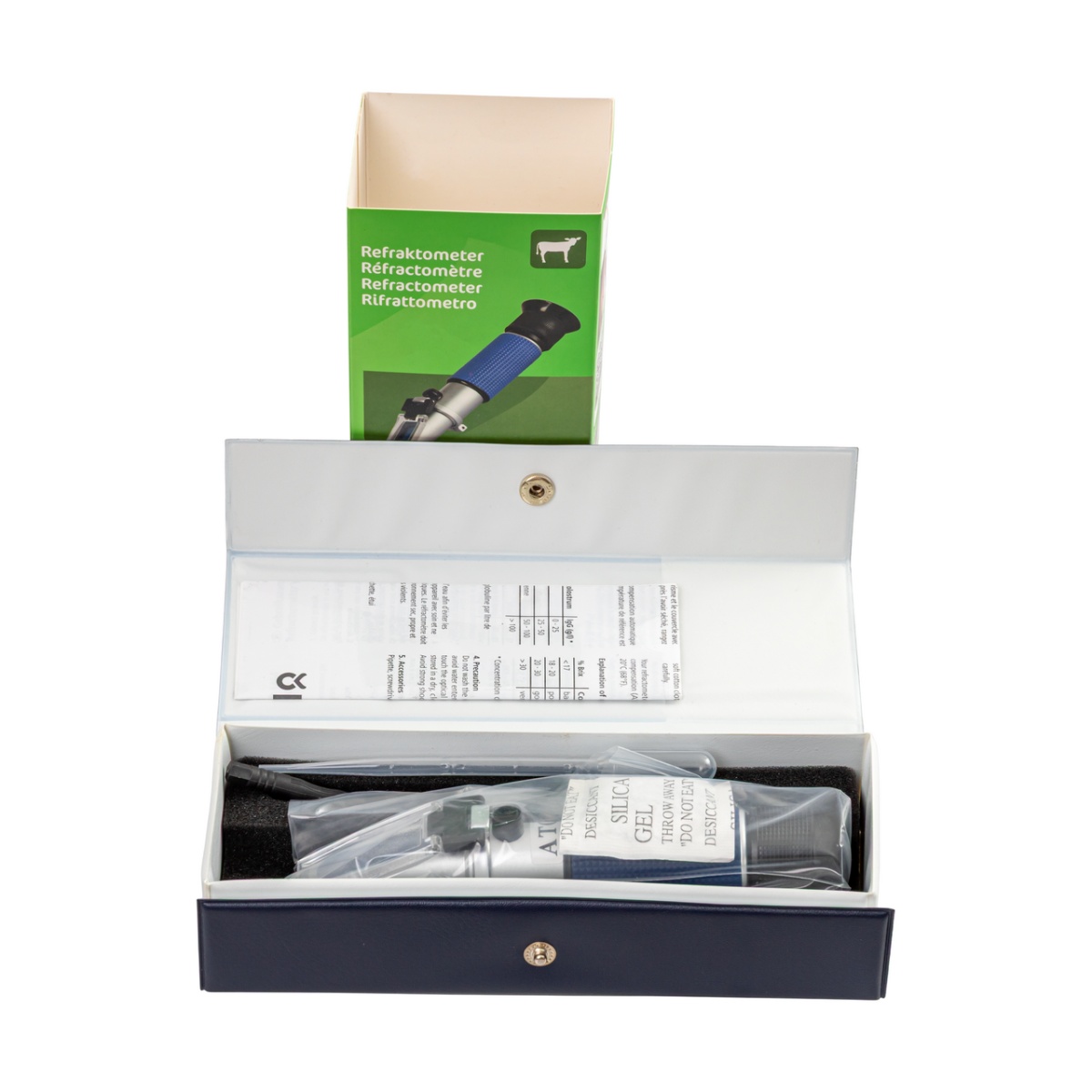 Refraktométer a kolosztrum minőségének méréséhez