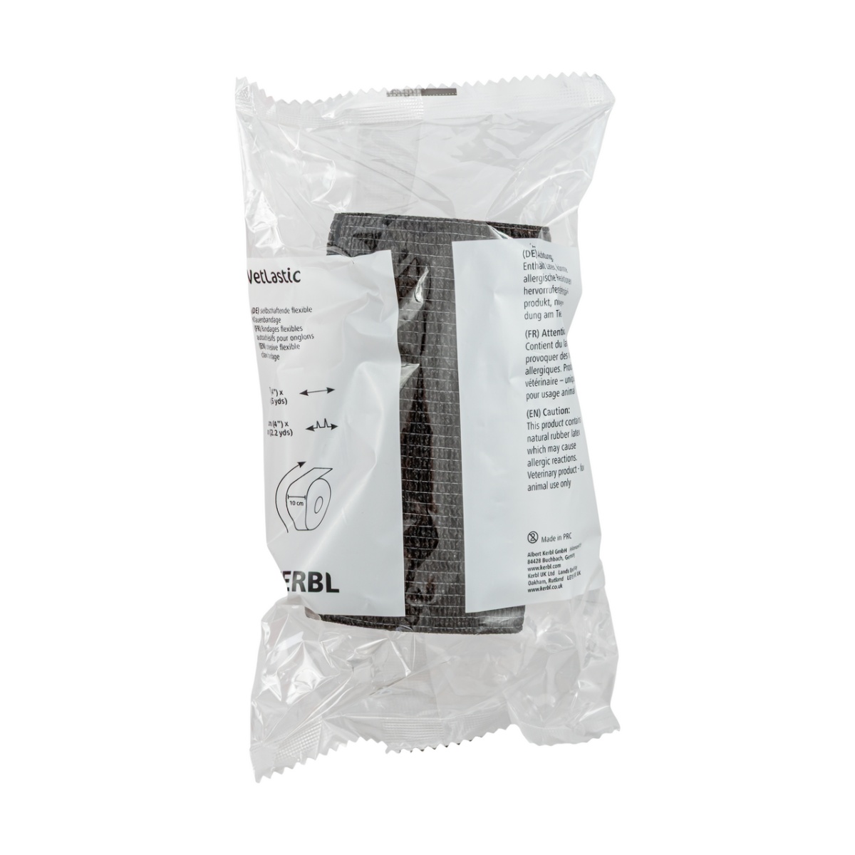 Öntapadó patakötöző, Vetlastic, fekete, 450 × 10 cm