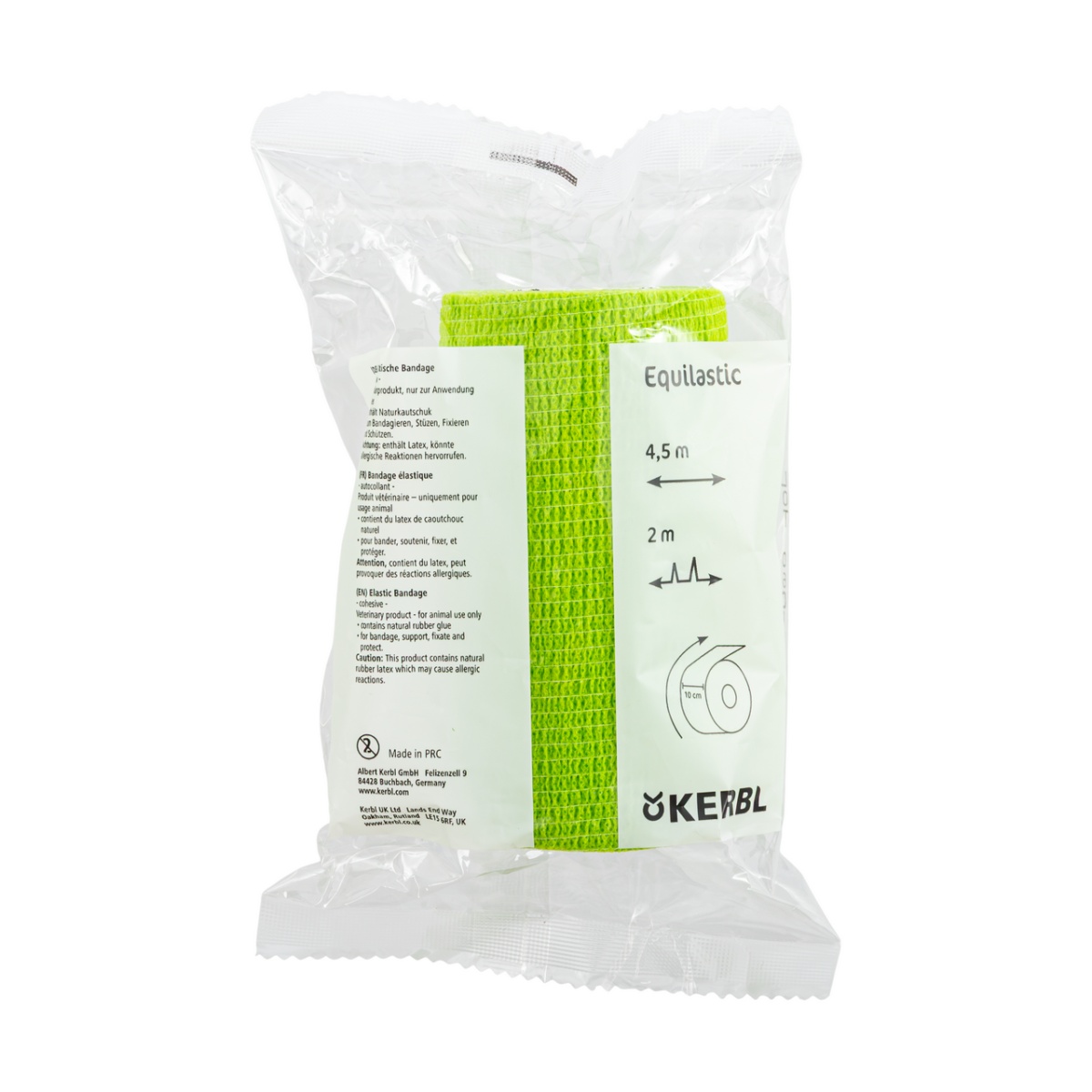 Öntapadó patakötöző, Equilastic, zöld, 450 × 10 cm