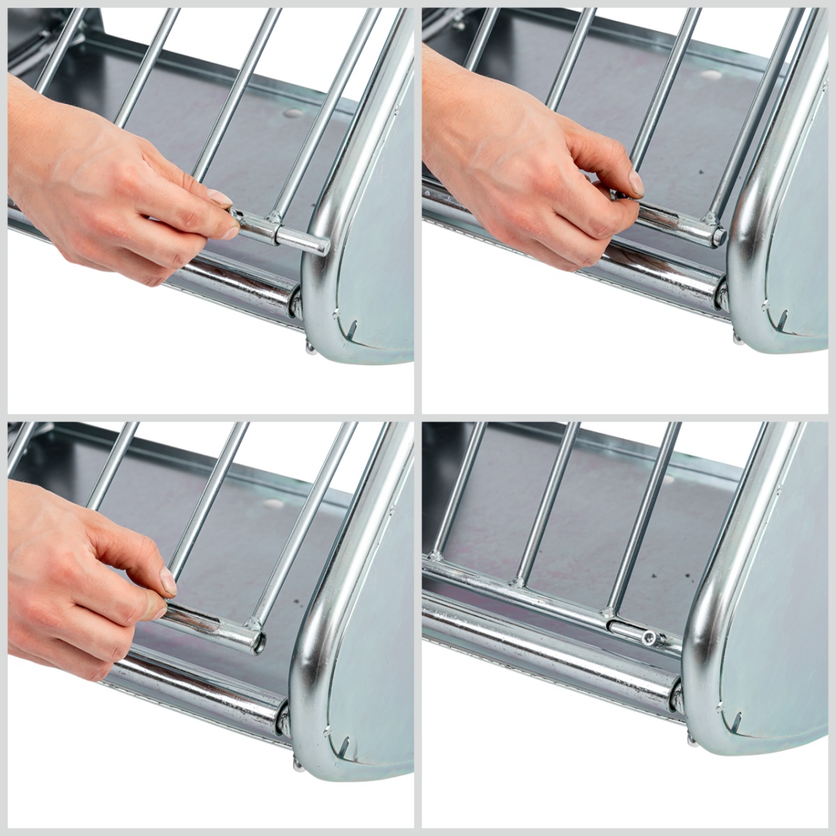 Falra szerelhető fém szénatartó, 60 × 53 cm