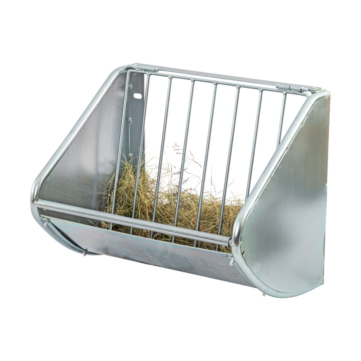 Falra szerelhető fém szénatartó, 60 × 53 cm