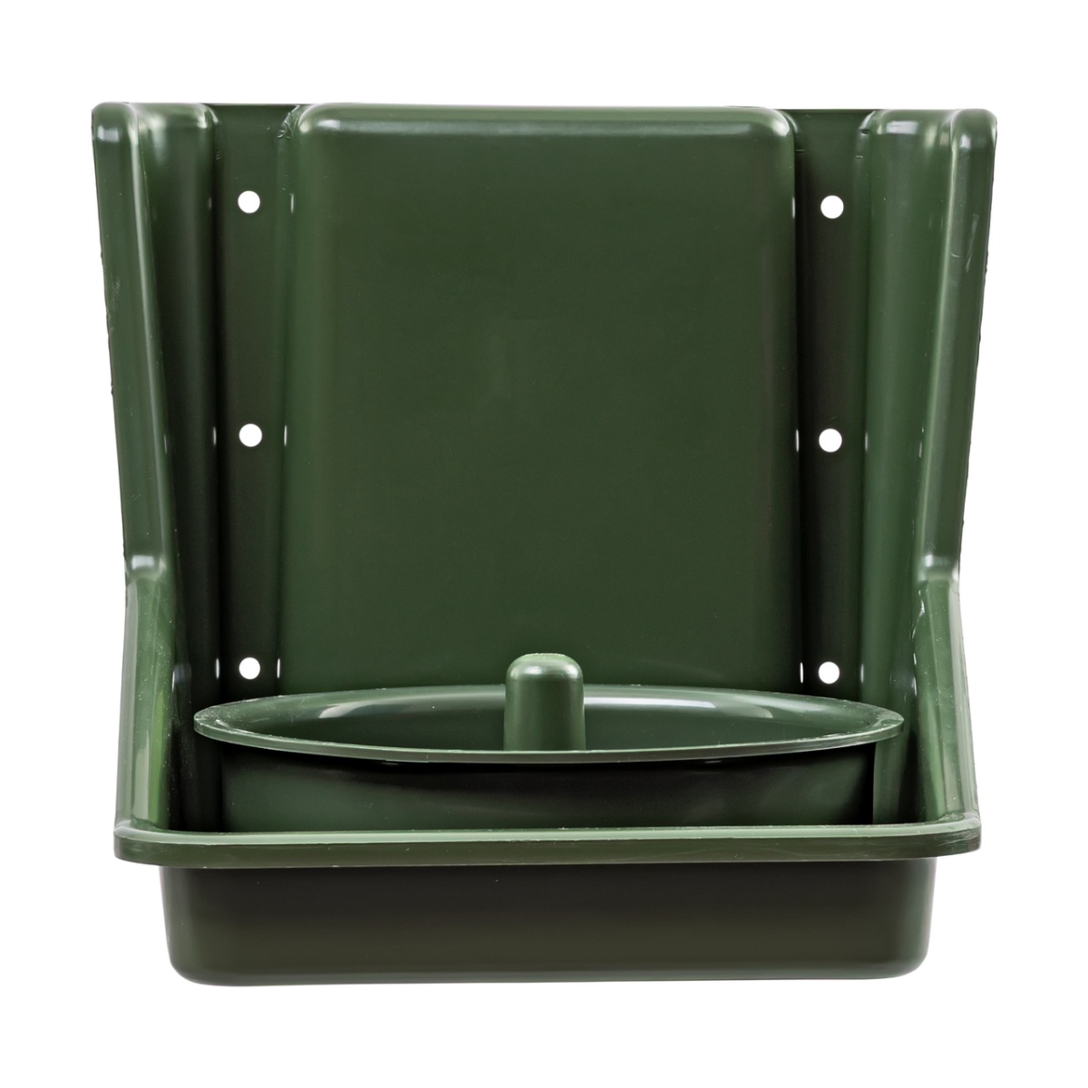 Nyalósó tartó, kerek betéttel, sötétzöld